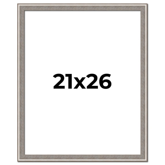 21x26 Frame Grey Real Wood Picture Frame Width 1.25 inches | Interior Frame Depth 0.5 inches | Hans