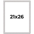 thumbnail image 1 of 21x26 Frame Silver Inner Slope Bevel Picture Frame | 1 Inch Moulding Width | 0.75 Inch Rabbet Depth, 1 of 8