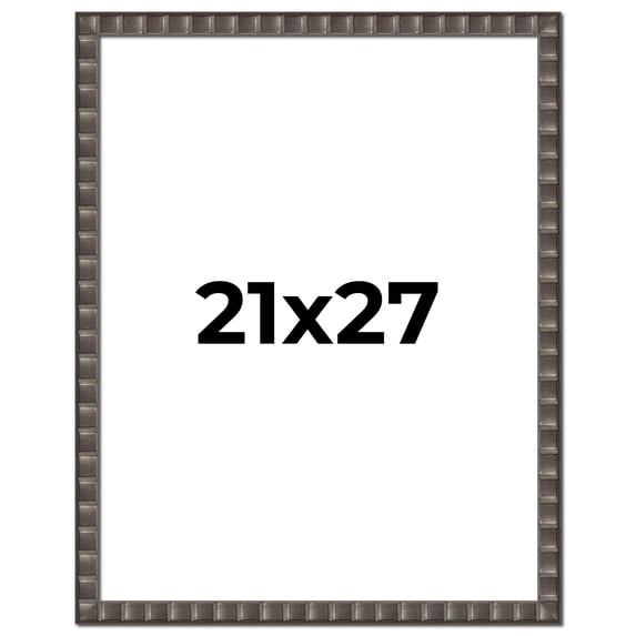 21x27 Frame Black Brown Chestnut Mosaic Solid Wood Picture Frame | 1.125 Inch Moulding Width |