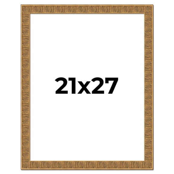 21x27 Frame Black and Gold Distressed Solid Wood Sonoma Picture Frame | 1.625 Inch Moulding Width |