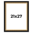 thumbnail image 1 of 21x27 Frame Gold Real Wood Picture Frame Width 2.25 Inches | Interior Frame Depth 0.5 Inches |, 1 of 8