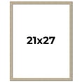 thumbnail image 1 of 21x27 Frame Grey Solid Wood Picture Frame Width 1 Inches | Interior Frame Depth 0.5 Inches |, 1 of 8