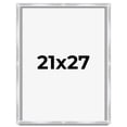 thumbnail image 1 of 21x27 Frame Silver Whitewashed Wood Grain Solid Wood Shadow Box | 0.75 Inch Moulding Width | 0.75, 1 of 8