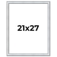 thumbnail image 1 of 21x27 Frame Sterling Silver Solid Wood Picture Frame | 1.25 Inch Moulding Width | 0.75 Inch, 1 of 8