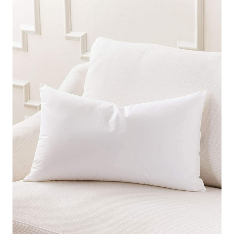 21x27 Hypoallergenic Luxury 100 Small Feather Rectangular Standard Pillow Insert 100 Cotton Shell Never Vacuum Packed Odorless Made in Walmart