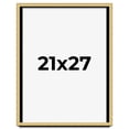 thumbnail image 1 of 21x27 Shadow Box Frame Gold | 1.375 Inches Deep Real Wood Contemporary Shadowbox Display Frame | UV, 1 of 7