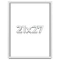 thumbnail image 1 of 21x27 Shadow Box Frame White | 1 Inches Deep Real Wood Contemporary Shadowbox Display Frame | UV, 1 of 6