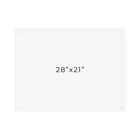 21x28 Dry Erase Board for Wall - with .25 White Acrylic and White Stand Off Finish - Perfect Whiteboard for Office, Home, Classroom - Durable and Stylish .25 White Acrylic Dry Erase Board