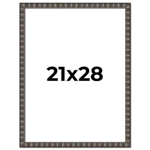 21x28 Frame Black Brown Chestnut Mosaic Solid Wood Picture Frame | 1.125 Inch Moulding Width |