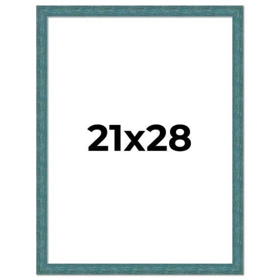 21x28 Frame Blue Rustic Barnwood Solid Wood Picture Frame Width 1.25 Inches | Interior Depth 0.5