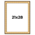 thumbnail image 1 of 21x28 Frame Gold Plein Aire Solid Wood Picture Frame Width 2 Inches | Interior Frame Depth 0.5, 1 of 8