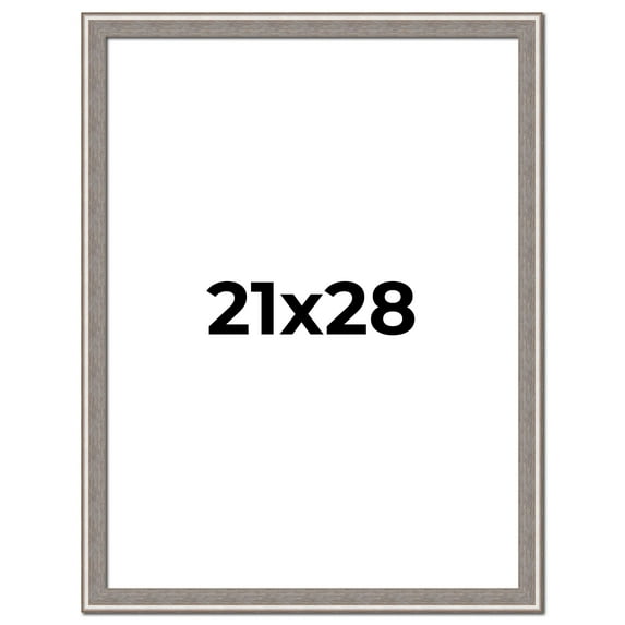 21x28 Frame Grey Real Wood Picture Frame Width 1.25 inches | Interior Frame Depth 0.5 inches | Hans