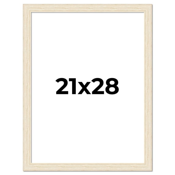 21x28 Frame White Real Wood Picture Frame Width 1.5 inches | Interior Frame Depth 0.5 inches | Barn