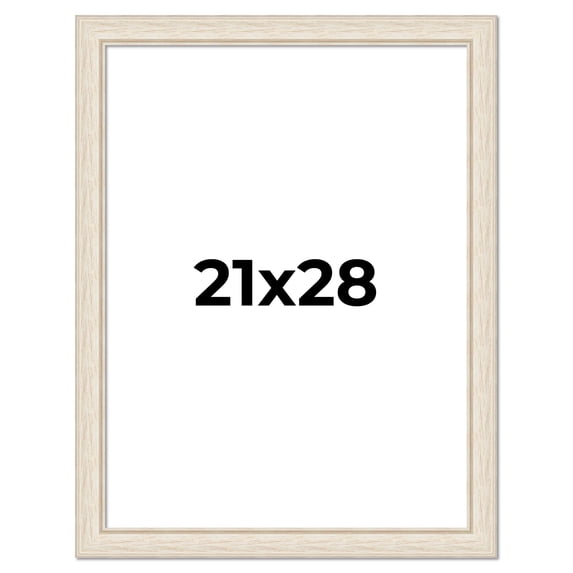 21x28 Frame White Real Wood Picture Frame Width 1.75 inches | Interior Frame Depth 0.5 inches |