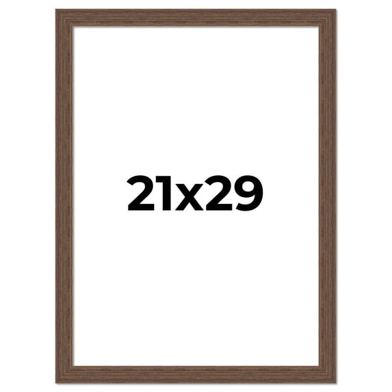 21x29 Frame Brown Farmhouse Solid Wood Picture Frame Width 1.5 Inches | Interior Frame Depth 0.5