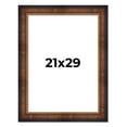 thumbnail image 1 of 21x29 Frame Brown Walnut Gold Ornate Trim Solid Wood Plein Air Picture Frame | 3 Inch Moulding, 1 of 8