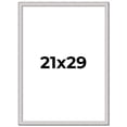 thumbnail image 1 of 21x29 Frame Silver Inner Slope Bevel Picture Frame | 1 Inch Moulding Width | 0.75 Inch Rabbet Depth, 1 of 8