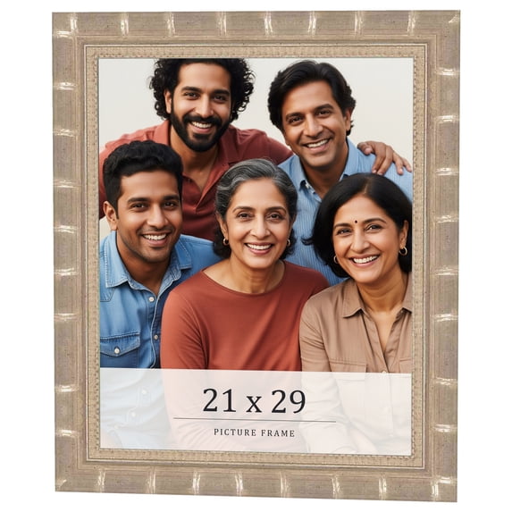 21x29 Frame Silver Real Wood Picture Frame Width 1.5 inches | Interior Frame Depth 0.5 inches |