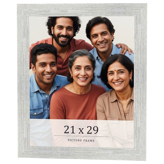 21x29 Frame White Real Wood Picture Frame Width 1.5 inches | Interior Frame Depth 0.5 inches | Barn