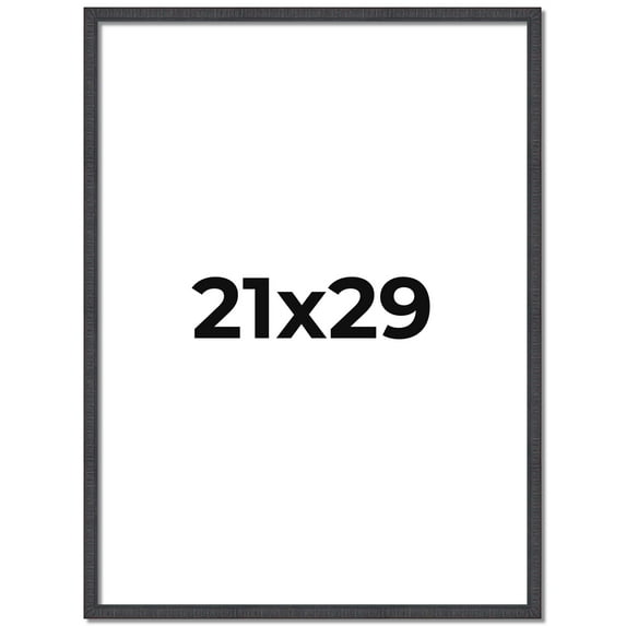 21x29 Rustic Brown Real Wood Picture Frame Width 0.75 inches | Interior Frame Depth 0.5 inches |