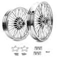 thumbnail image 1 of 21x3.5 18x3.5 Fat Spoke Wheels for Harley Touring Bagger Electra Glide, 1 of 5