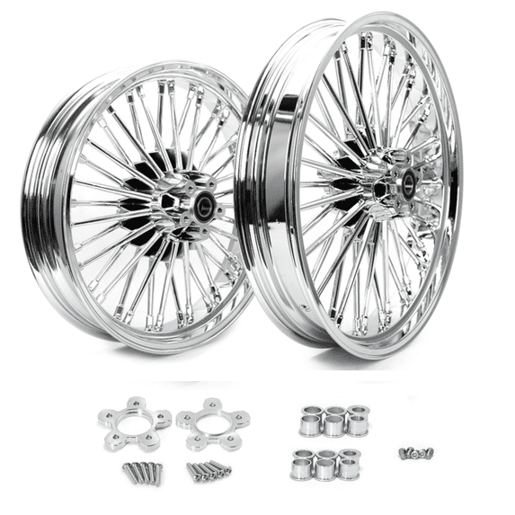 21x3.5 18x3.5 Fat Spoke Wheels for Harley Touring Bagger Electra Glide