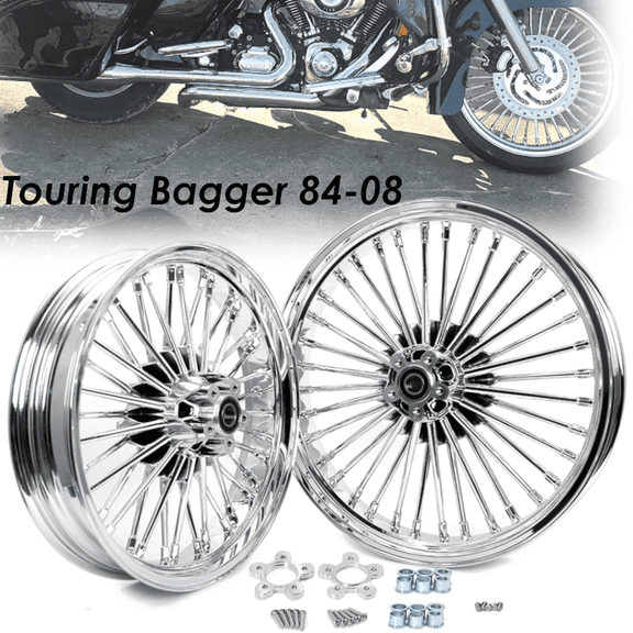 21x3.5 18x3.5 Fat Spoke Wheels for Harley Touring Bagger Electra Glide