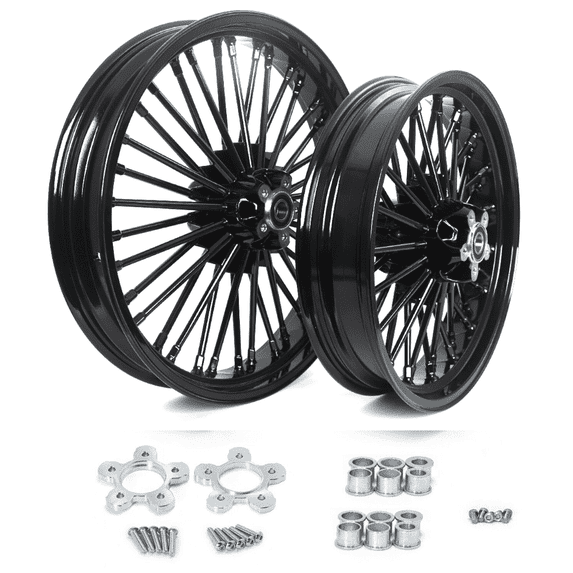 21x3.5 18x3.5 Fat Spoke Wheels for Harley Touring Electra Street Road King