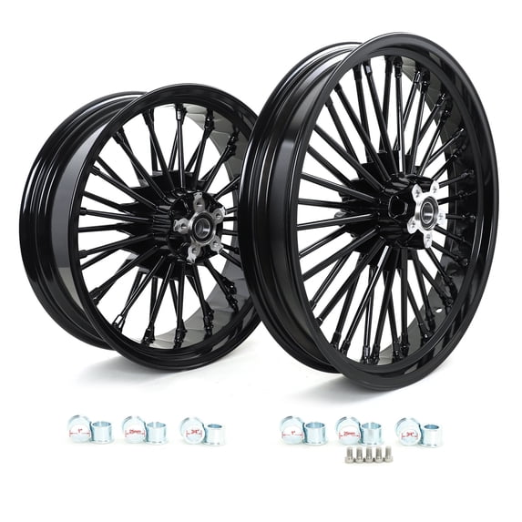 21x3.5 18x5.5 Fat Spoke Wheels Rim for Harley Dyna Wide Glide FXDWG 2006-2017
