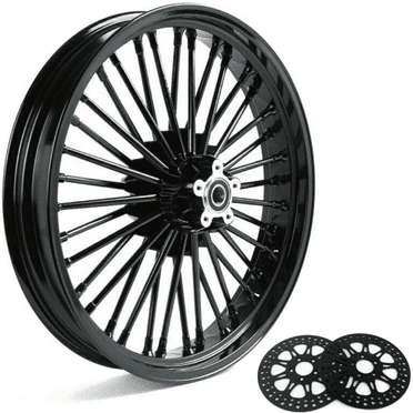 21x3.5 Fat Spoke Front Wheel Rim Brakr Rotors for Harley Touring Electra Glide FLHTCU 09-21