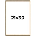 thumbnail image 1 of 21x30 Frame Gold Solid Wood Picture Frame - Complete Modern Photo Frame Includes UV Acrylic, 1 of 8