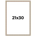 thumbnail image 1 of 21x30 Frame Grey Solid Wood Picture Frame Width 1 Inches | Interior Frame Depth 0.5 Inches |, 1 of 8