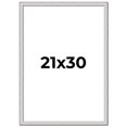 thumbnail image 1 of 21x30 Frame Silver Inner Slope Bevel Picture Frame | 1 Inch Moulding Width | 0.75 Inch Rabbet Depth, 1 of 8