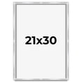 thumbnail image 1 of 21x30 Frame Silver Whitewashed Wood Grain Solid Wood Shadow Box | 0.75 Inch Moulding Width | 0.75, 1 of 8