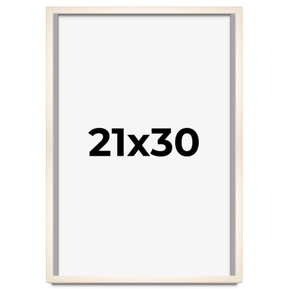 21x30 Frame White Wheat Solid Wood Picture Frame | Moulding Width 0.75 Inches | Interior Depth 0.5
