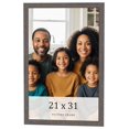 thumbnail image 1 of 21x31 Frame Blue Kingsley Pewter Solid Wood Picture Frame Width 0.75 Inches |Interior Depth 0.5, 1 of 8