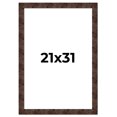 thumbnail image 1 of 21x31 Frame Brown Burl Real Wood Picture Frame Width 1.625 Inches | Interior Frame Depth 0.5 Inches, 1 of 8
