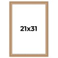 thumbnail image 1 of 21x31 Frame Charleston Honey Brown Solid Wood Picture Frame Width 1.75 Inches | Interior Depth 0.5, 1 of 8