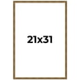 thumbnail image 1 of 21x31 Frame Gold Kingsley Distressed Solid Wood Picture Frame Width 0.75 Inches | Interior Frame, 1 of 8