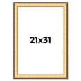 thumbnail image 1 of 21x31 Frame Gold Plein Aire Solid Wood Picture Frame Width 2 Inches | Interior Frame Depth 0.5, 1 of 8