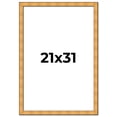 thumbnail image 1 of 21x31 Frame Gold Rustic Solid Wood Picture Frame | 1.25 Inch Wide Moulding | Rustique Gold, 1 of 8