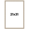 thumbnail image 1 of 21x31 Frame Grey Solid Wood Picture Frame Width 1 Inches | Interior Frame Depth 0.5 Inches |, 1 of 8