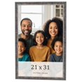 thumbnail image 1 of 21x31 Frame Silver Grey Distressed Solid Wood Picture Frame | 0.75 Inch Moulding Width | Interior, 1 of 8