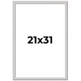 thumbnail image 1 of 21x31 Frame Silver Inner Slope Bevel Picture Frame | 1 Inch Moulding Width | 0.75 Inch Rabbet Depth, 1 of 8