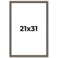 thumbnail image 1 of 21x31 Frame Silver Real Wood Picture Frame Width 1.25 Inches | Interior Frame Depth 0.5 Inches |, 1 of 8