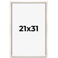 thumbnail image 1 of 21x31 Frame White Wheat Solid Wood Picture Frame | Moulding Width 0.75 Inches | Interior Depth 0.5, 1 of 8