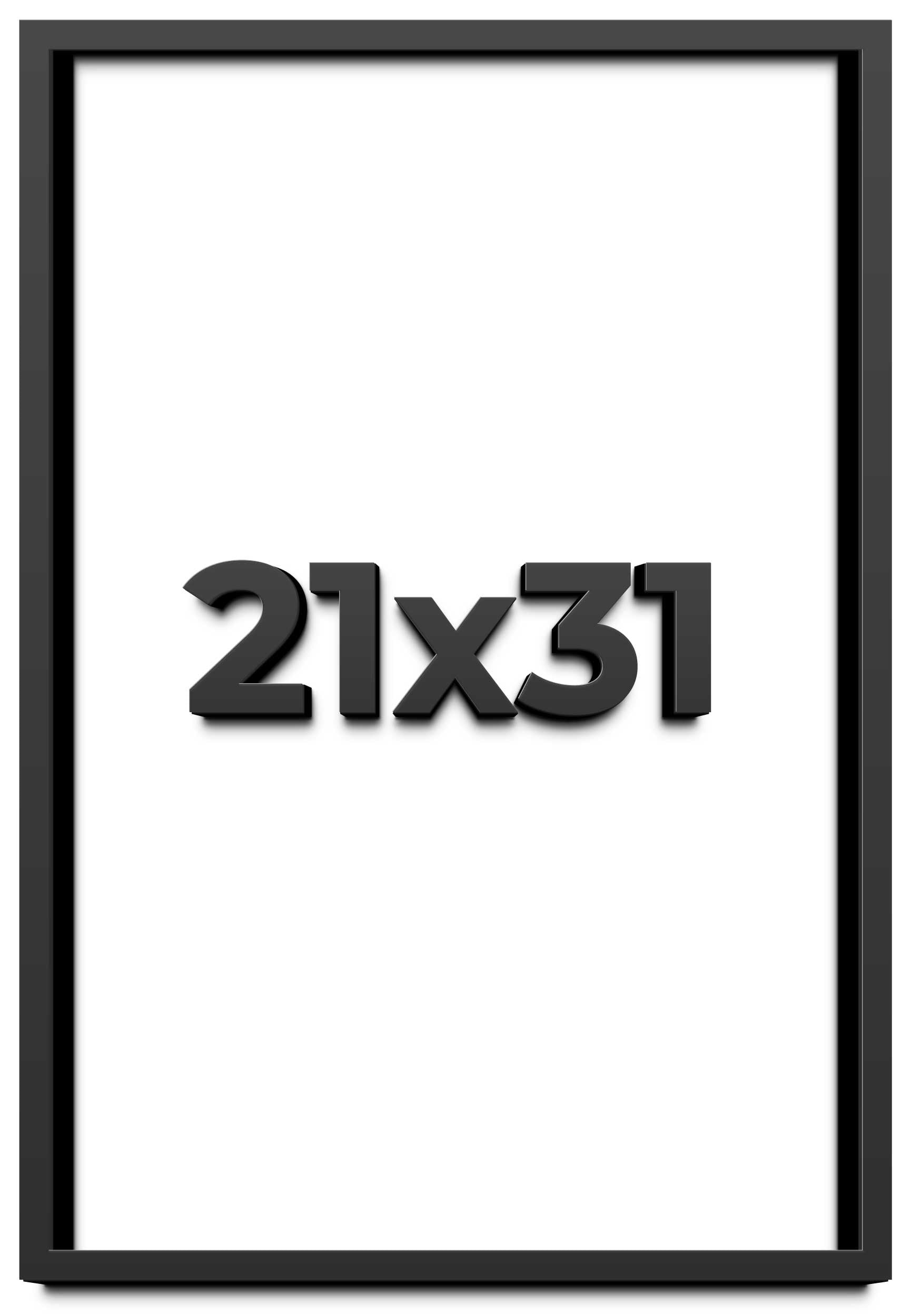 21x31 Shadow Box Frame Black | 1 inches Deep Real Wood Contemporary ...
