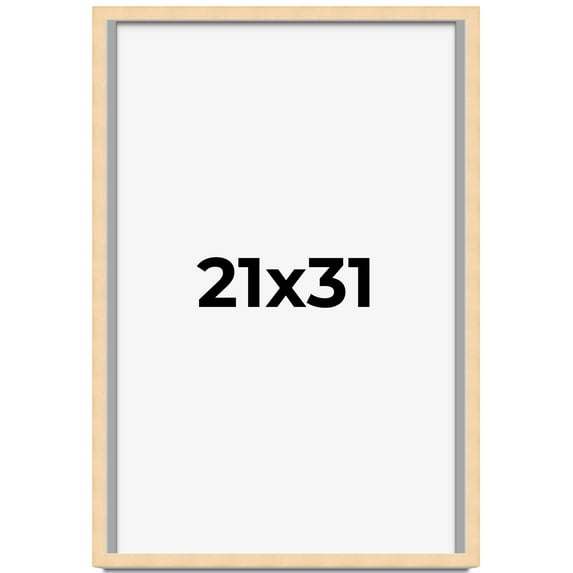 21x31 Shadow Box Frame Brown | 0.875 Inches Deep Real Wood Contemporary Shadowbox Display Frame |