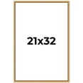 thumbnail image 1 of 21x32 Frame Beaded Gold Solid Wood Picture Frame | 0.75 Inches Moulding Width | Liscio Oro, 1 of 8