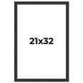 thumbnail image 1 of 21x32 Frame Black Real Wood Picture Frame Width 1.25 Inches | Interior Frame Depth 0.5 Inches |, 1 of 8